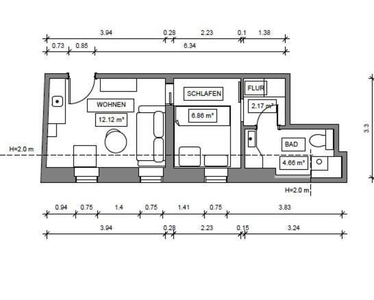 Haus Bielefeld Ferienwohnung 33A นอร์เดอร์ไน ภายนอก รูปภาพ
